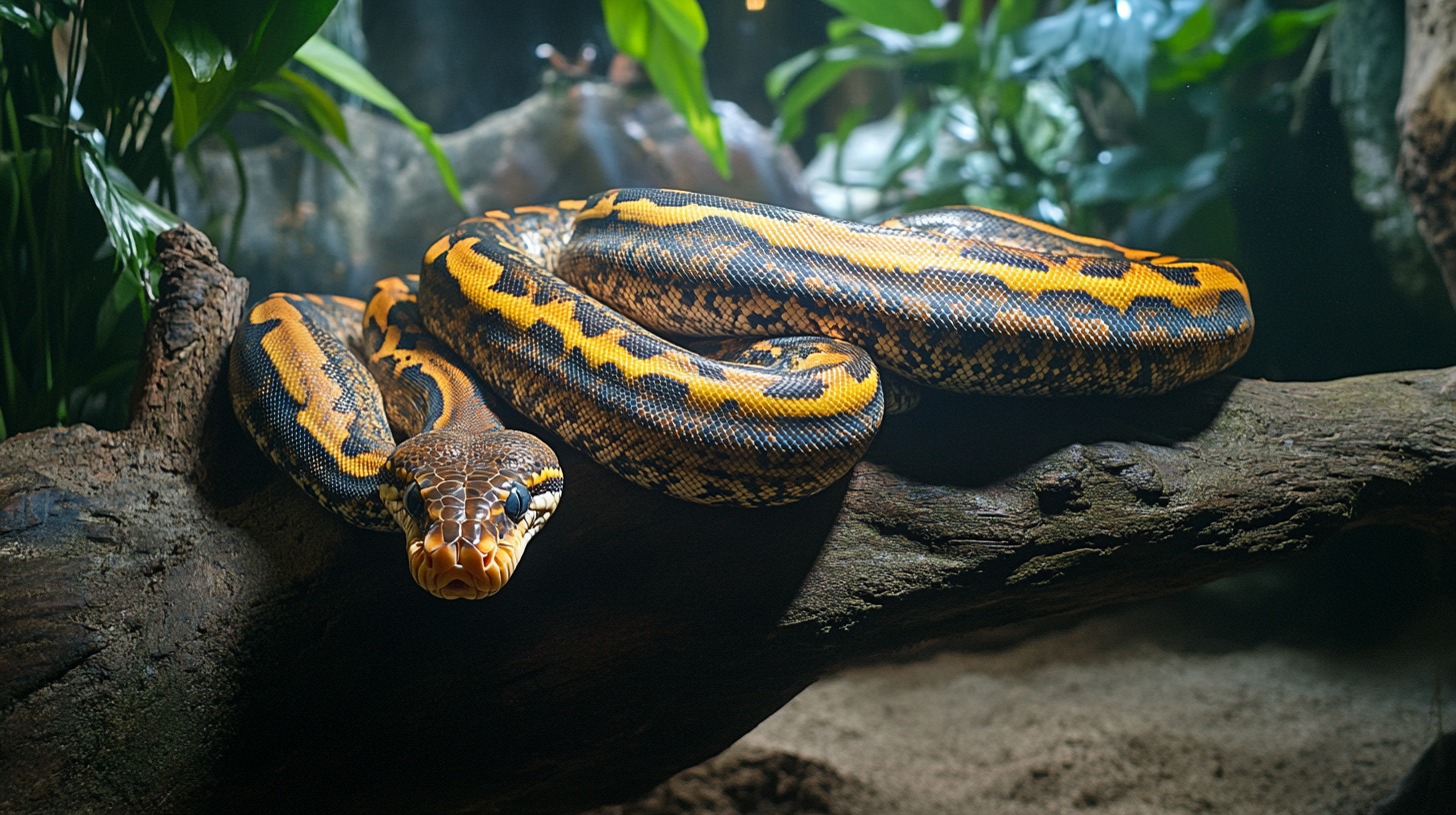 Reticulated Python (Malayopython reticulatus) - second largest python snake in the world